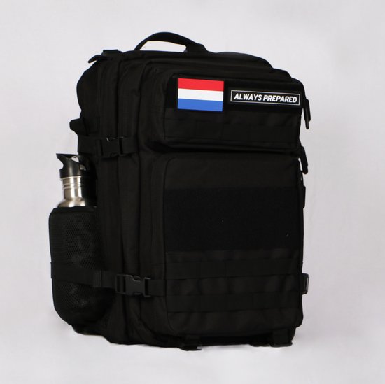 Backpack | Waterdicht | Rugzak | Rugtas | Dagrugzak | Wandelen | Hike rugzak | Schooltas | 45 Liter | Zwart 